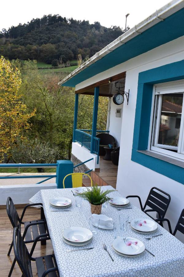 La Casa Azul, Vistas Impresionantes En Plena Naturaleza Con Jardin, Barbacoa, Saltador Y Acceso Al Rio Ason Villa Ramales de la Victoria Exterior foto