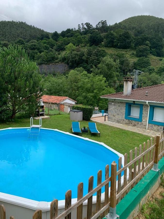 La Casa Azul, Vistas Impresionantes En Plena Naturaleza Con Jardin, Barbacoa, Saltador Y Acceso Al Rio Ason Villa Ramales de la Victoria Exterior foto