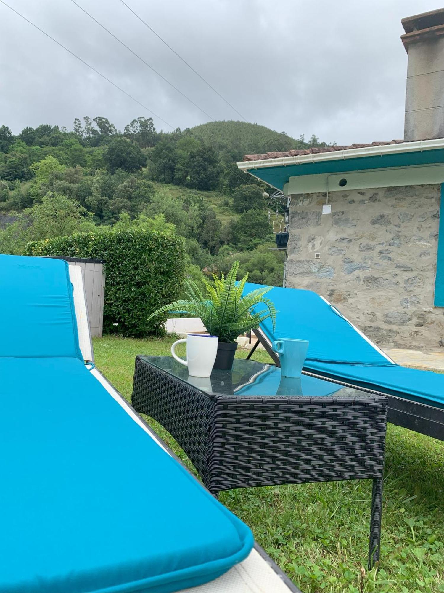 La Casa Azul, Vistas Impresionantes En Plena Naturaleza Con Jardin, Barbacoa, Saltador Y Acceso Al Rio Ason Villa Ramales de la Victoria Exterior foto